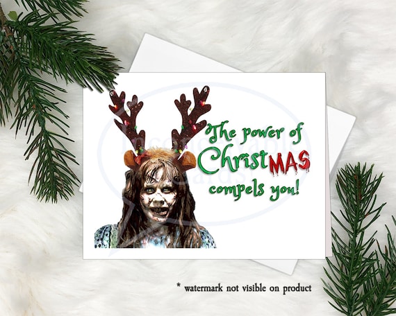 Exorcism Merry Christmas - Holiday Card - Etsy