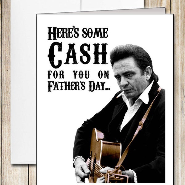 Carte de fête des pères Johnny Cash