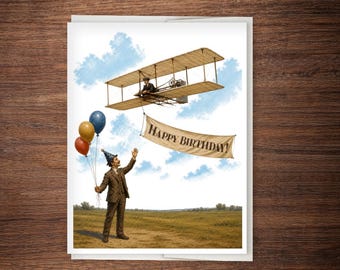 Happy Birthday! – Wright Brothers Inspired Birthday Card