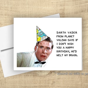 Tarjeta de cumpleaños de George McFly Tarjeta de felicitación de cumpleaños - ¡Clásico de culto de los 80! Tarjeta de cumpleaños friki