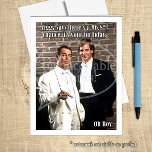 Happy Birthday Sci-Fi Quantum Leap, syfy birthday card, sci-fi card, card for him, Scott Bakula image 1