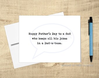 Tarjeta divertida del Día del Padre para papá, chiste de papá, tarjeta divertida para papá, chiste de papá A Base, feliz día del padre papá