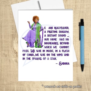 Bewitched Card for Witches, &quot;We are Quick Silver&quot; Funny Birthday Card, Classic TV, Card for Best Friend