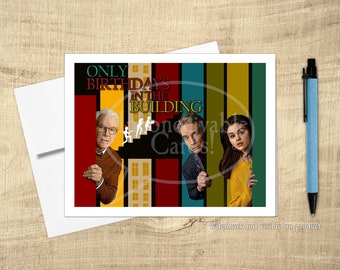 Only Murders - Funny Birthday Card, TV Detective Card, Mystery Lover Card