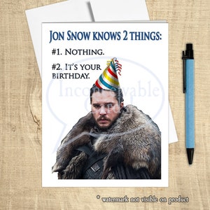 Carte d’anniversaire faite à la main humoristique de neige