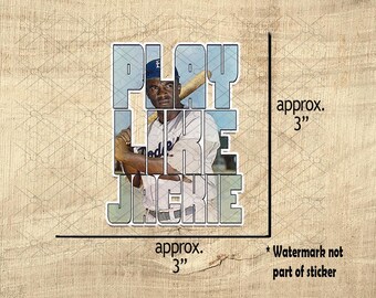 Black History Stickers - Jackie Robinson, Muhammad Ali, Black Icons Athletes, Artists