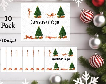 Yoga Christmas 10 Card Pack