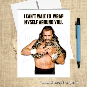 Pro Wrestling - Jake the Snake Any Occasion- 80s Cult Classic!