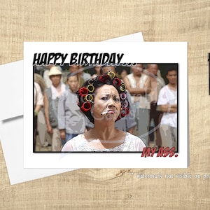 KungFu Hustle - Funny Birthday Card, Landlady Birthday Card