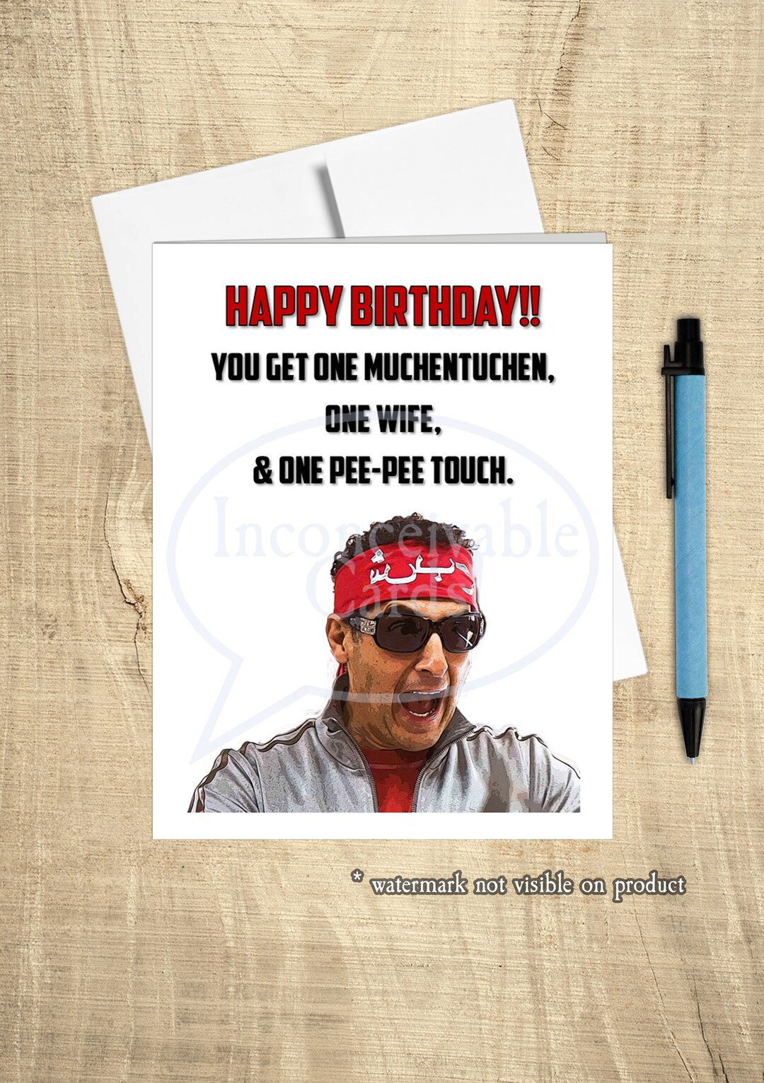 Funny Zohan - Phantom, Card for Him, Funny Birthday Card, Card for ...