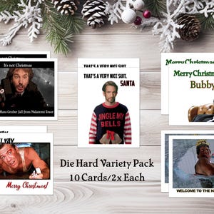 Die Hard Christmas Card Pack of 10