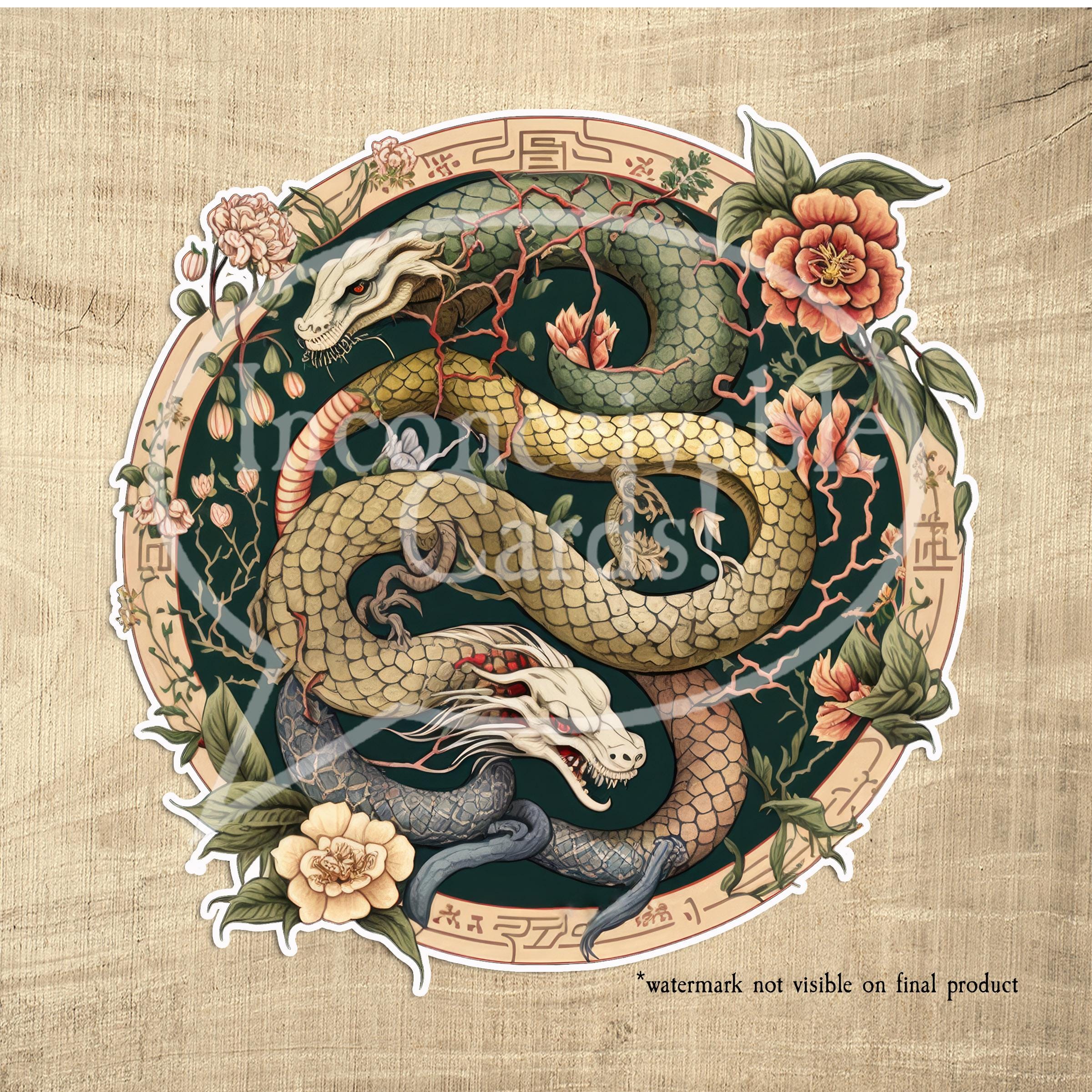 Chinese Zodiac Vinyl Sticker, Eastern Zodiac, Horoscope. Choose