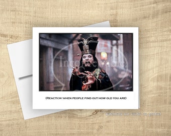 Tarjeta de cumpleaños de Big Trouble in Little China – Lo Pan, cita de la película de los 80