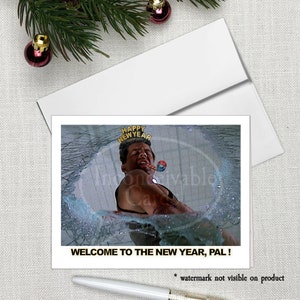 Grappige "Welkom op het nieuwe jaar"-kerstkaart *Beperkte tijd: GRATIS ansichtkaart bij in aanmerking komende aankoop