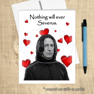 Tarjeta de amor divertida de Sever Us Wizard, tarjeta romántica de nerd, tarjeta de amor, tarjeta de aniversario para ella, tarjeta romántica