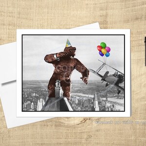 Lustige King Kong Geburtstagskarte!