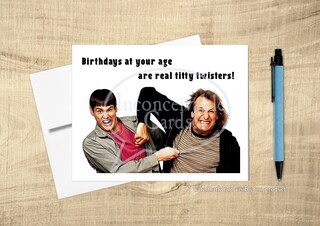 Biglietto D'auguri Twizler Per Compleanno: Divertente Con Scoiattoli E Testo In Inglese 'Suddenly Tufty Realised...' Con Busta
