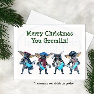 Gremlins! FUNNY Christmas card!