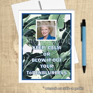 Grappige Betty "Keep Calm"-rooskaart voor alle gelegenheden *Beperkte tijd: GRATIS ansichtkaart bij in aanmerking komende aankoop