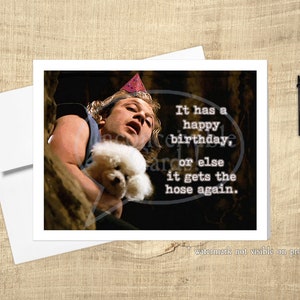 Carte d'anniversaire drôle Buffalo Bill, il met la lotion, carte d'anniversaire de film d'horreur, carte d'anniversaire classique culte