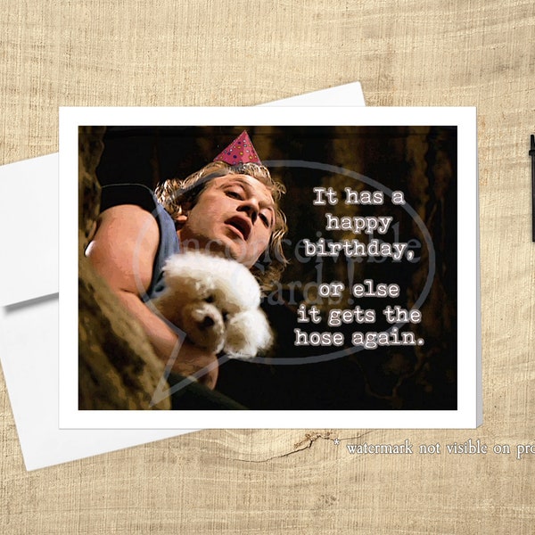 Buffalo Bill Funny Birthday Card It Puts the Lotion On, Horror Movie Birthday Card, Cult Classic Birthday card