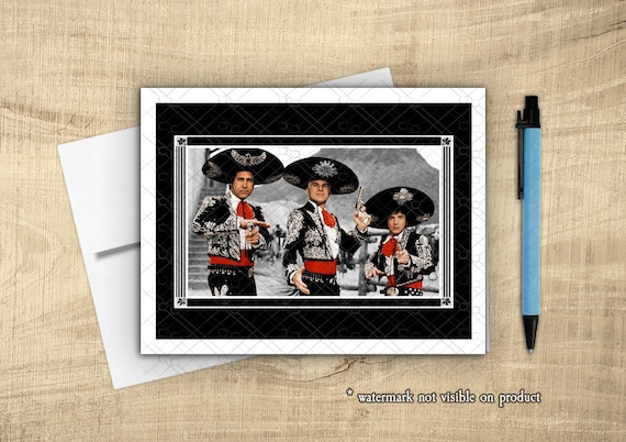Three Amigos Birthday Card, Funny 80s Movie Quote, Handmade