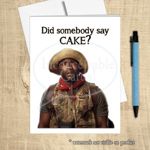 Jungle - "Someone Say Cake?" Geburtstagskarte, Lustige Geburtstagskarte