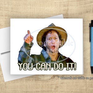 Waterboy - ¡Tú puedes hacerlo! Tarjeta de felicitación divertida para nuevo trabajo, felicitaciones, tarjeta de cumpleaños