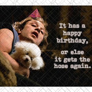 Buffalo Bill Funny Birthday Card It Puts the Lotion On, Horror Movie Birthday Card, Cult Classic Birthday card image 2