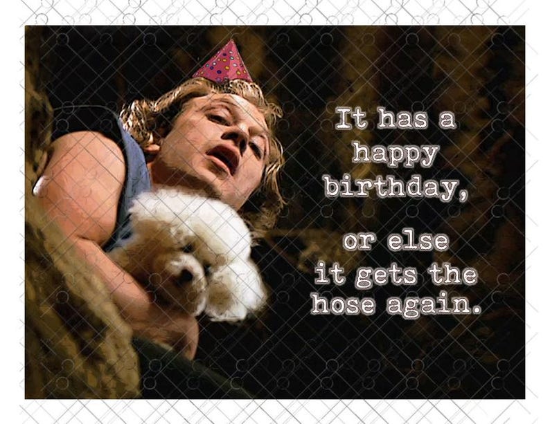 Buffalo Bill Funny Birthday Card It Puts the Lotion On, Horror Movie Birthday Card, Cult Classic Birthday card image 2