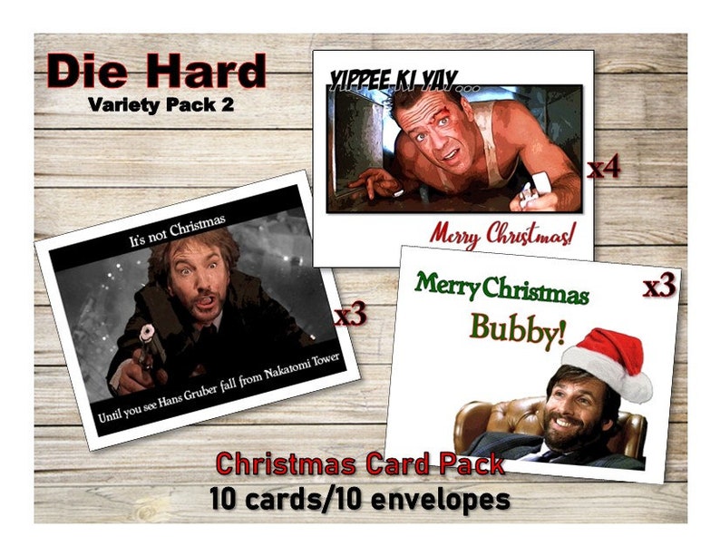 Die Hard Christmas Card Pack of 10 Etsy