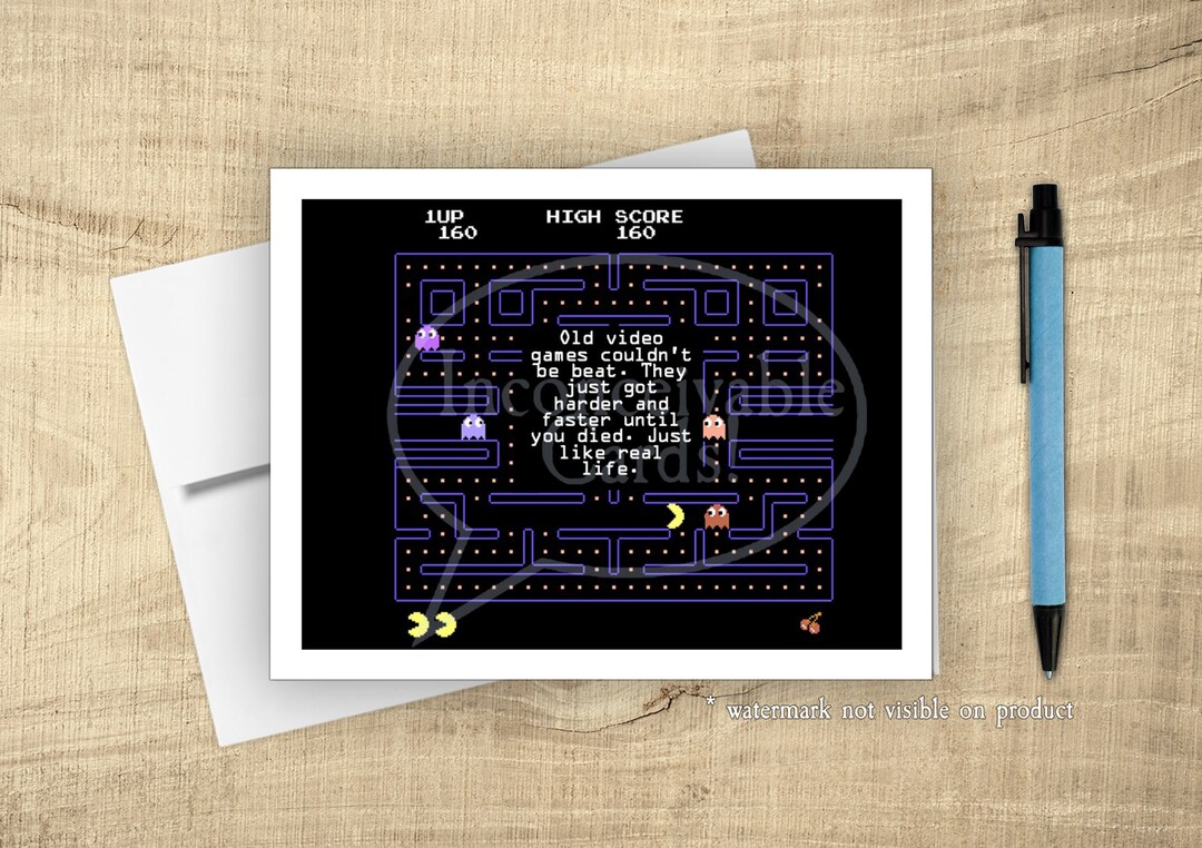 Funny Video Game Card life is Hard Funny Card for All Occasions Etsy