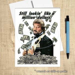 Pro Wrestling - Million Dollar Birthday Card - 80s Cult Classic!