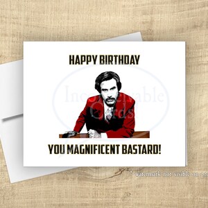 Magnífica tarjeta de cumpleaños B-tard, tarjeta de cumpleaños divertida, tarjeta de cumpleaños para él