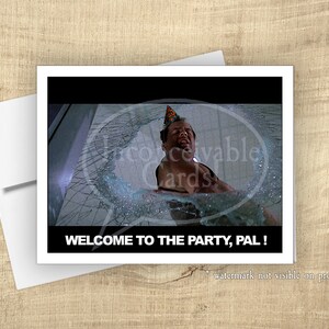 Grappige Bruce "Welcome to the Party"-verjaardagskaart GRAPPIG! *Tijd beperkt: GRATIS ansichtkaart bij in aanmerking komende aankoop