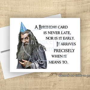 Wizard - Belated or On Time Birthday Card