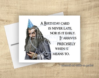 Wizard - Belated or On Time Birthday Card