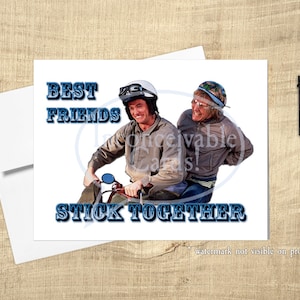 Dumb - 'Best Friends Stick Together'-kaart voor alle gelegenheden, Best Friends * Tijdelijk: GRATIS ansichtkaart bij in aanmerking komende aankoop