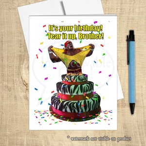 Pro Wrestling - Cartão de Aniversário do Hulk - Clássico Cult dos anos 80!