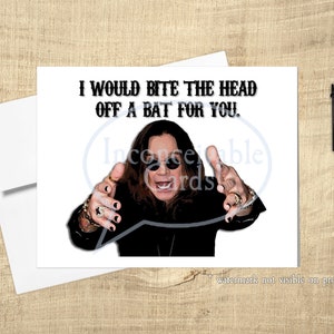 "Lustige Heavy Metal Karte für Geburtstage, Jahrestage, ""Thinking of You""."
