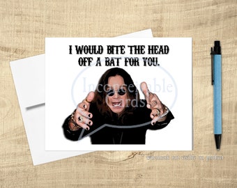 Funny Heavy Metal Card for Birthdays, Anniversaries, Thinking of You