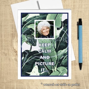 Grappige Sophia-kaart "Keep Calm and Picture It", Thinking of You *Tijd beperkt: GRATIS ansichtkaart bij in aanmerking komende aankoop