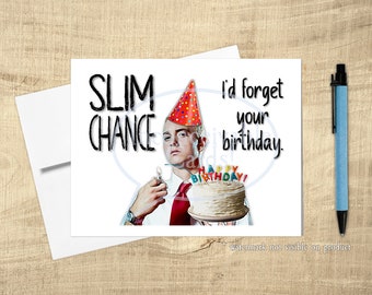 Rapper Funny Birthday Card, Rapper Birthday Card, Rap Birthday Card, Pop Culture Card