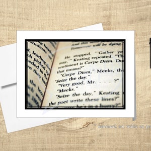 Carpe Diem - Graduation Card from Dead Poet&#39;s Society