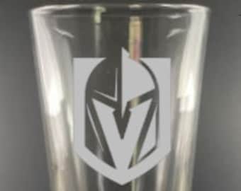 Las Vegas Golden Knights grabado pinta de vaso, NHL, Hockey, regalo deportivo, regalo personalizado, taza de cerveza