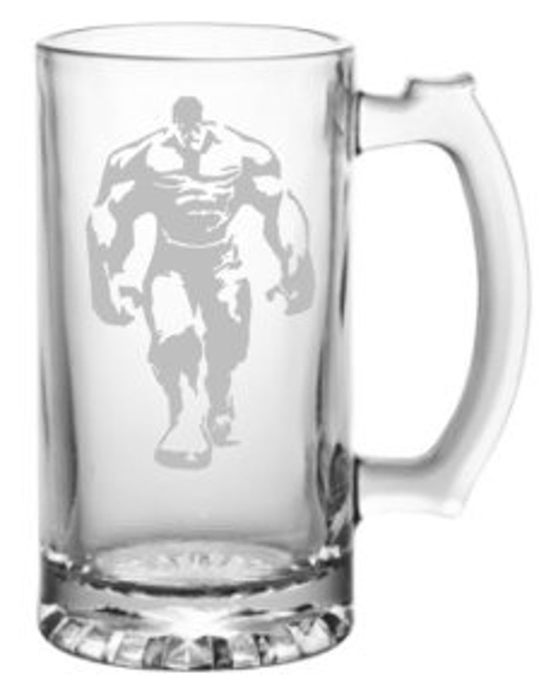 Incredible Hulk Inspired Etched Glass Avengers Marvel Comic - Etsy