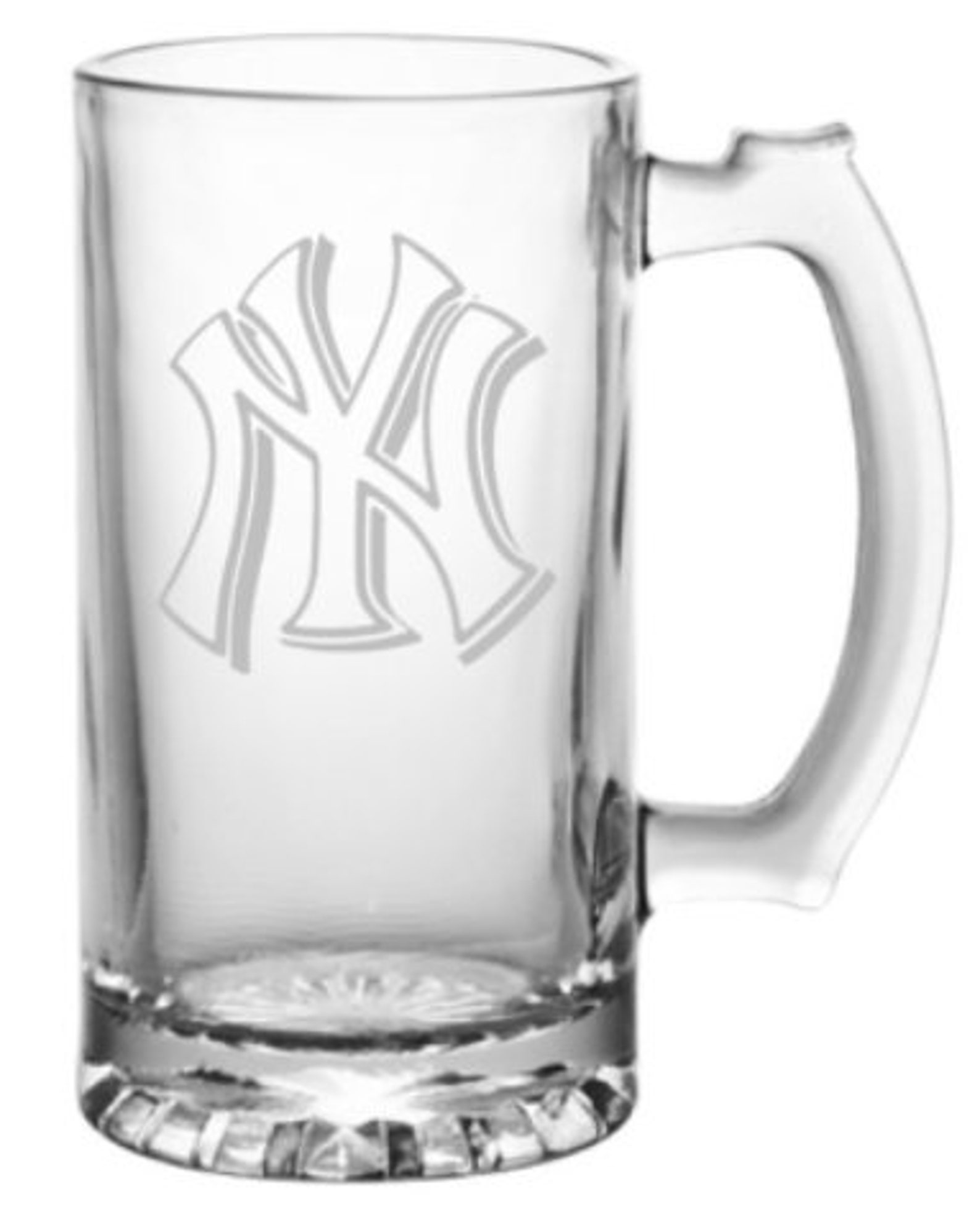 New York Yankees Inspired Hand Etched Pint Glass, Beer Mug, Baseball