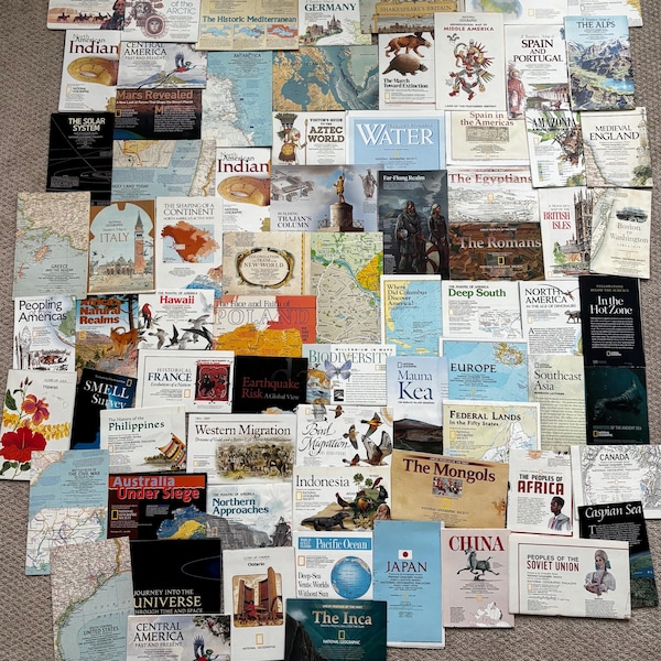 Us Interstate Map.pdf Folding World Map - Etsy
