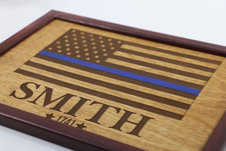 Police officer Wood Sign Law enforcement Gift for men Etsy