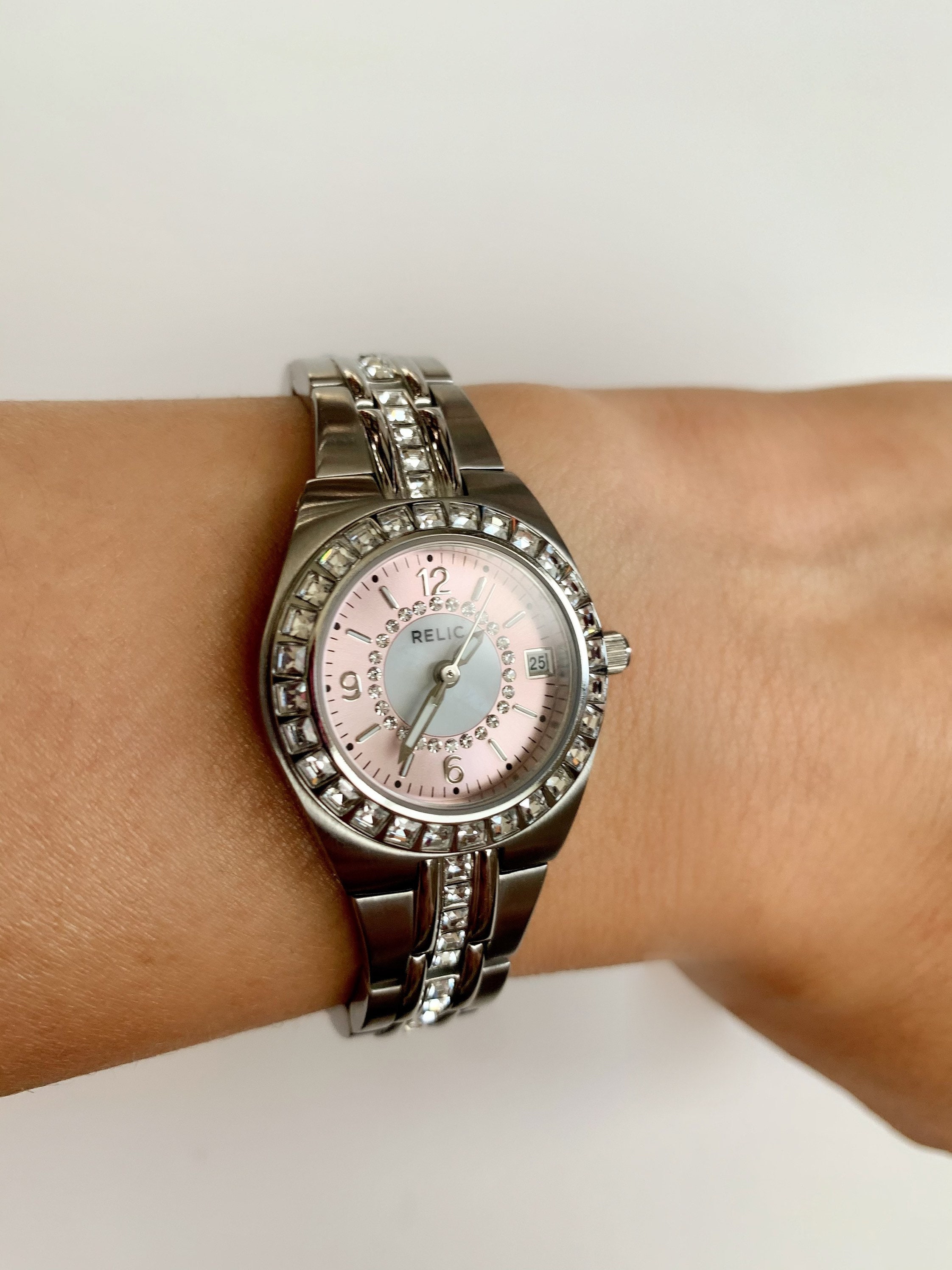 Relic by Fossil Womens Crystal Watch Etsy